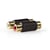 Nedis Adaptateur Audio Double RCA Femelle vers Double RCA Femelle Noir / Or