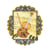 Ecusson thermocollant vintage violon 6cm x 5cm