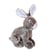 Peluche - Peluche Lapin flammé douceur marron - 25 cm