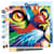 Mini Peinture par Numéro Figured'Art 20x20cm avec cadre Félin Pop Art - Petit Format