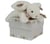 Peluche lapin bonbon taupe 20 CM - Doudou et Compagnie