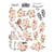 Planche de stickers couleur embelissement Fabrika Decoru SENTIMENTAL STORY 061