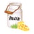 Ecusson thermocollant la ferme lait 4,5cm x 4cm