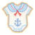 Ecusson thermocollant bébé body 4cm x 4cm