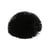 Broche fleur fluffly 7cm noir