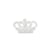 Transfert thermocollant clou et strass Couronne 9x12,9 cm