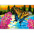 Princesse - Canevas antique Le papillon 32x50cm