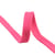 Bobine 20m tresse tubulaire plate coton 15mm fuchsia