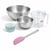 Set pâtisserie avec 50 moules à muffins fleurs liberty en papier, 2 bols à mixer, verre mesureur et spatule Zenker
