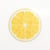 Tapis De Souris Rond 22cm Série Fruits Pastèque Accessoire Bureau 2 PCS Jaune YONIS