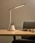 Lampe de Bureau Blanche en Matériau Synthétique 3 Modes CCT Variateur Abat-Jour Réglable et Porte-Stylo Style Moderne