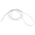 Lanières rondes en cuir de boeuf, 2mm 100 cm, blanc