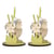 pièces à insérer en bois Pré de fleurs, 2sets
