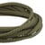 Bobine 50m Cordon damier polyester 5mm vert kaki