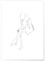 Affiche Line Art Women 9 | A3 : 29,7x42cm
