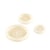 Lot de 3 boutons corozo 4 trous Ivoire