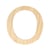 Lettre O - 11.5 cm - bois - Artemio