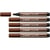 Lot de 5 feutres STABILO Pen 68 MAX - Pointe biseautée 1,0 / 5,0 mm - Brun