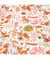 Tissu coton enfant renard de 150 cm de largeur Blanc vendu par 50 cm