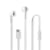 Nedis Écouteurs Filaires 3.5mm avec Micro et Contrôle du Volume 1.2m Blanc
