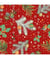 Tissu coton Noël rouge gorge de 135 cm de largeur Rouge vendu par 50 cm