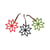 Artemio - Motif en feutrine Poinsettia Noel Écossais