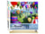 Peinture par Numéro Figured'Art - Lâcher de Montgolfières - Kit de Loisir Créatif DIY Numéro d'Art Complet - 40x50cm toile roulée + châssis en bois à monter
