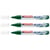 Lot de 3 marqueurs acryliques pointe moyenne 2-3 mm - EDDING - Vert Mousse