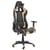 Chaise de Joueur Cuir PU Noir et Doré Assise Réglable en Hauteur et Pivotante Dossier Inclinable et Roulettes Confort et Design Moderne Beliani