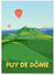 Poster ville - Puy-de-Dôme | A3 : 29,7x42cm