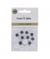 Oeil MOBILE Noir/blanc peluches diam. 12mm en lot de 15 - 3bCom Blanc
