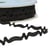 Bobine 25m serpentine asymétrique 8mm Noir