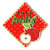 Ecusson thermocollant Love fruits 5x5cm