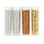 MégaCréa DIY - Perle Rocaille tubes 8 g Argenté doré 4 pièces