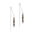 Boucles d'oreilles pendantes Lumia en pierres Oeil de Tigre - Sloya