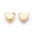10 Breloques Charms perles COEUR metal dore en acier inoxydable 304 - 5,5 x 7,5 mm - creation bijoux