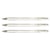 Lot de 3 stylos roller encre gel UNI-BALL Signo UM120AC - Blanc - Pointe moyenne 0,7 mm