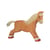 Figurine Holtztiger Cheval marchant - Marron clair