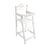 Chaise haute en bois fleurie pour poupee - accessoire repas, meuble poupon