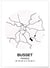 Affiche Carte Busset | A3 : 29,7x42cm