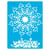 Pochoir plastique souple réutilisable 18,5 x 14,5 cm Fabrika Decoru ROSACE 403