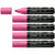 Lot de 5 marqueurs acrylique pointe large biseautée - STABILO FREE - Rose