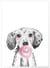 Affiche Bulle de Chiot Rose | A3 : 29,7x42cm