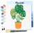 Mini Peinture par Numéro Figured'Art 20x20cm avec cadre Plante Verte - Petit Format