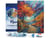 Diamond Painting Broderie Diamant Figured’Art 40x50cm toile tendue sur châssis en bois - diamants carrés - Automne surréaliste inspiré de Van Gogh