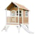 AXI Cabane enfant TOM Brun Blanc avec toboggan Blanc - Axi House