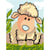 LUC - Kit canevas enfant Agneau 20x25cm