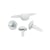 Attaches parisiennes Rond, 4+8 mm, boîte blister 75 pces, blanc