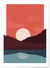 Poster Landscape Sunset | A3 : 29,7x42cm