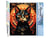 Peinture par Numéro Figured'Art - Chat noir Art Déco - Kit de Loisir Créatif DIY Numéro d'Art Complet - 40x50cm sans châssis en bois
